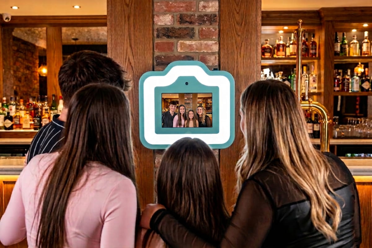 Guests taking part in an experiential activation